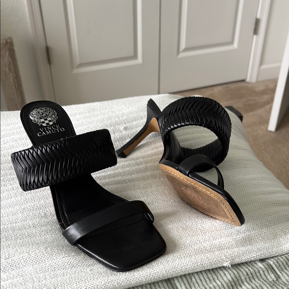 Vince Camuto Black Women's Heeled Sandals